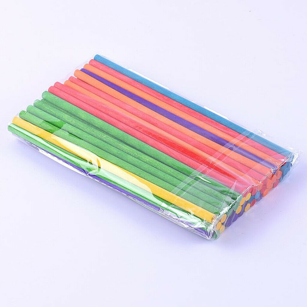 50pcs Art Project Popsicle Sticks Kids Activity DIY Wood Craft Sticks Art