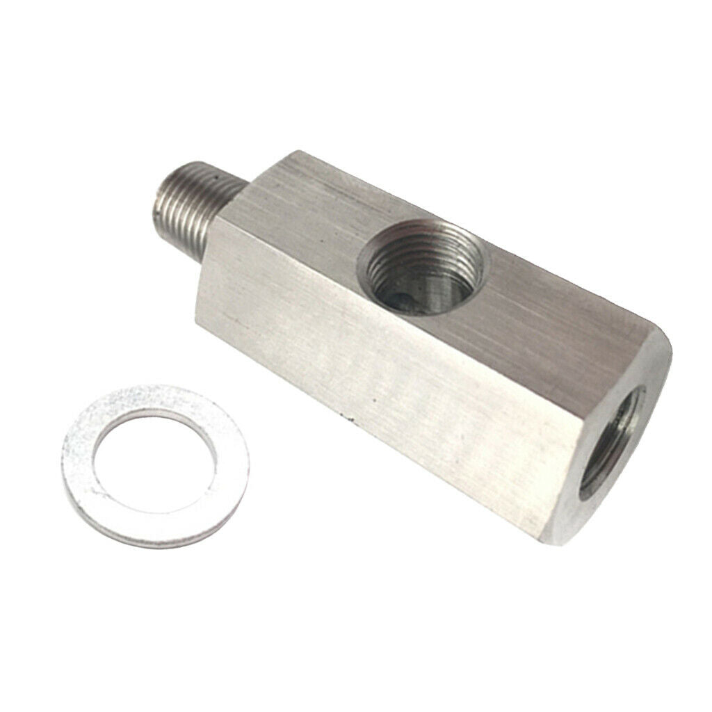 Oil Pressure Gauge Fitting Adapter M10   Male/Female 1/8" NPT New