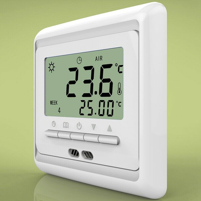 C11.H3 16A 85-250V AC Digital Electric Heating Temperature Controller LCD ProgW3