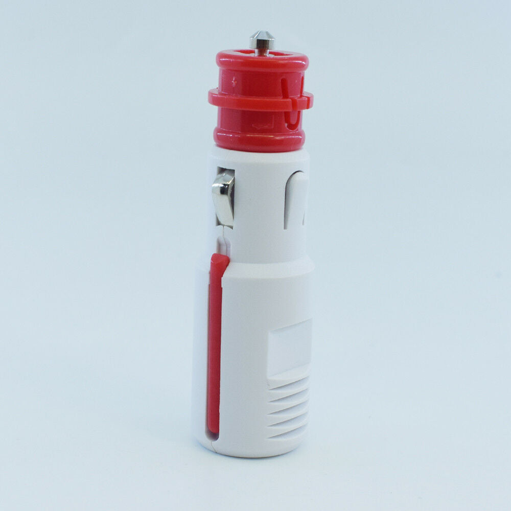 10pcs 2 in 1 Universal Solderless DC Car Hella Truck Cigarette Male Plug White