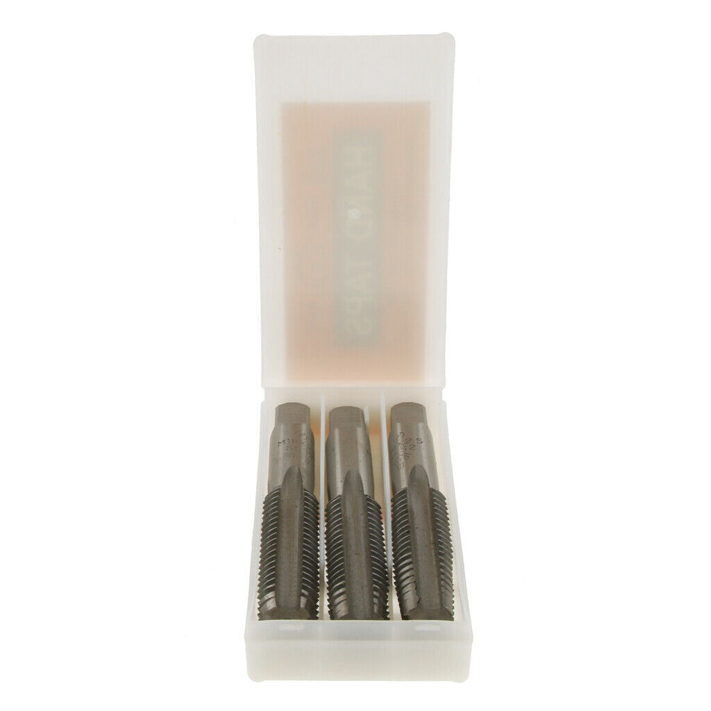 3 pcs M18x2.5 High Speed Steel Hand Tread Tap  Machine Plug Taps Set