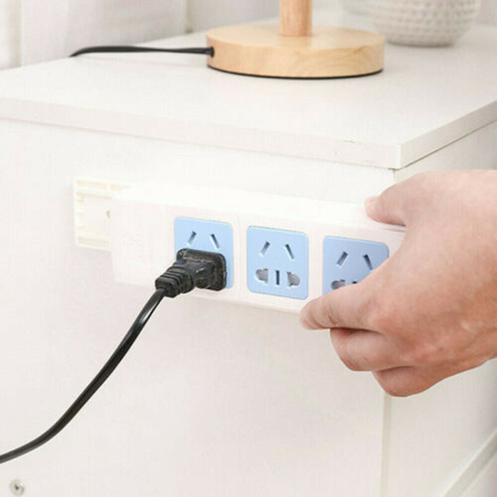 1 Set  Wall Hanging Patch Panel Wall Storage Plug Extension Socket Holder New