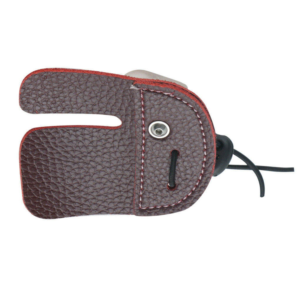Super Fiber Finger Protection Pad Finger Protector Archery Accessories Brown