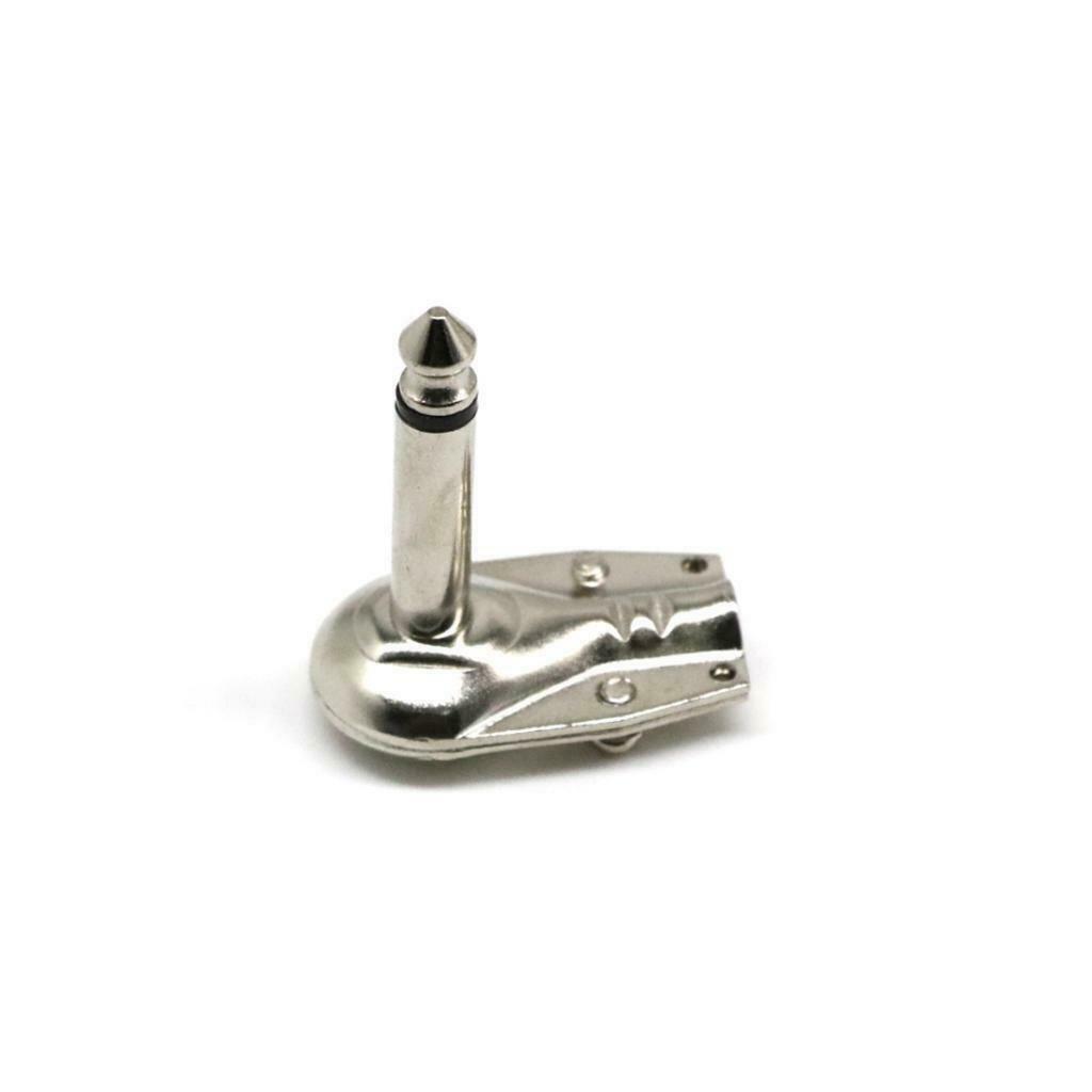 10-piece 6.35mm monaural right angle
