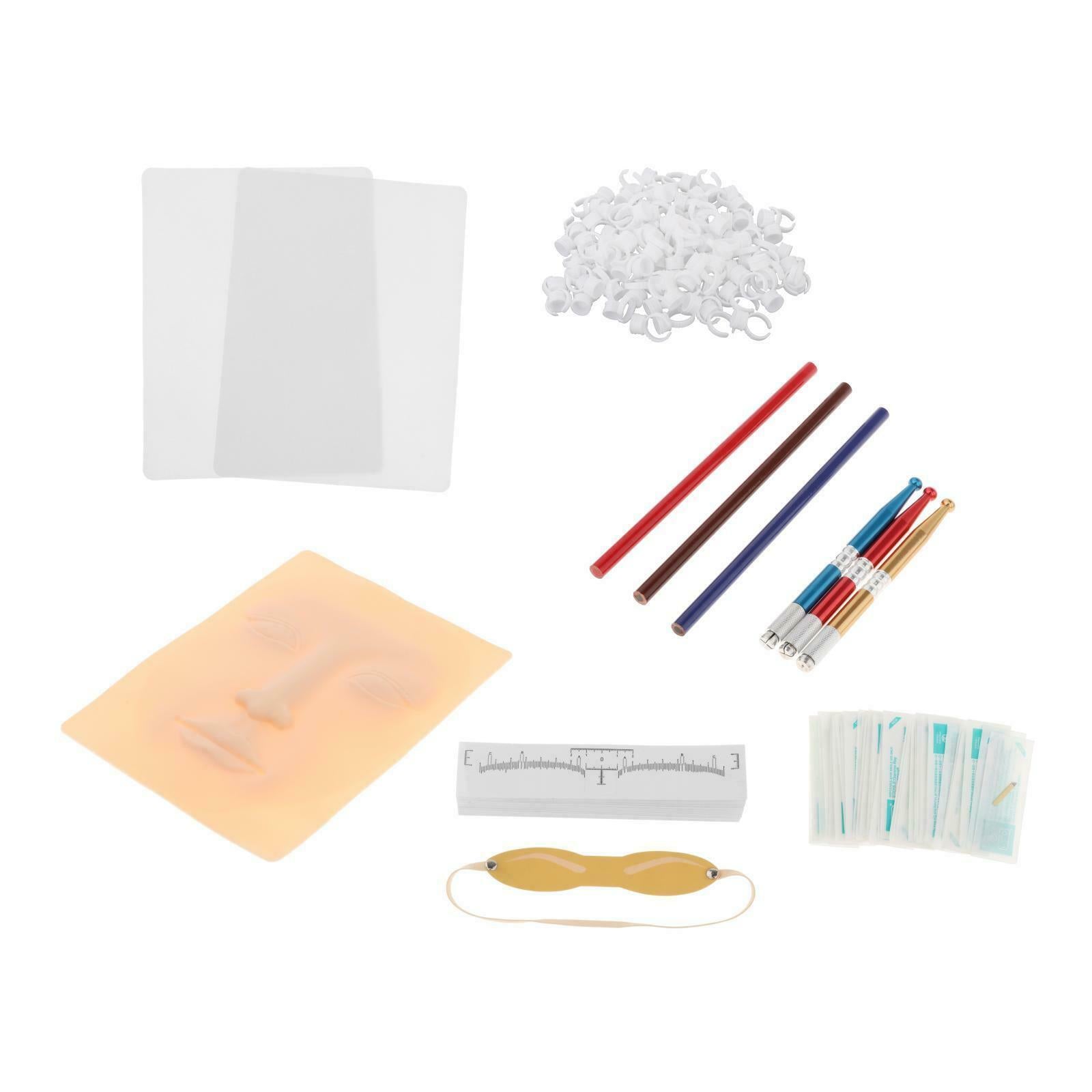 Pro Manual Permanent Tattoo Training Pen Kit Tattoo Practice Makeup Tools
