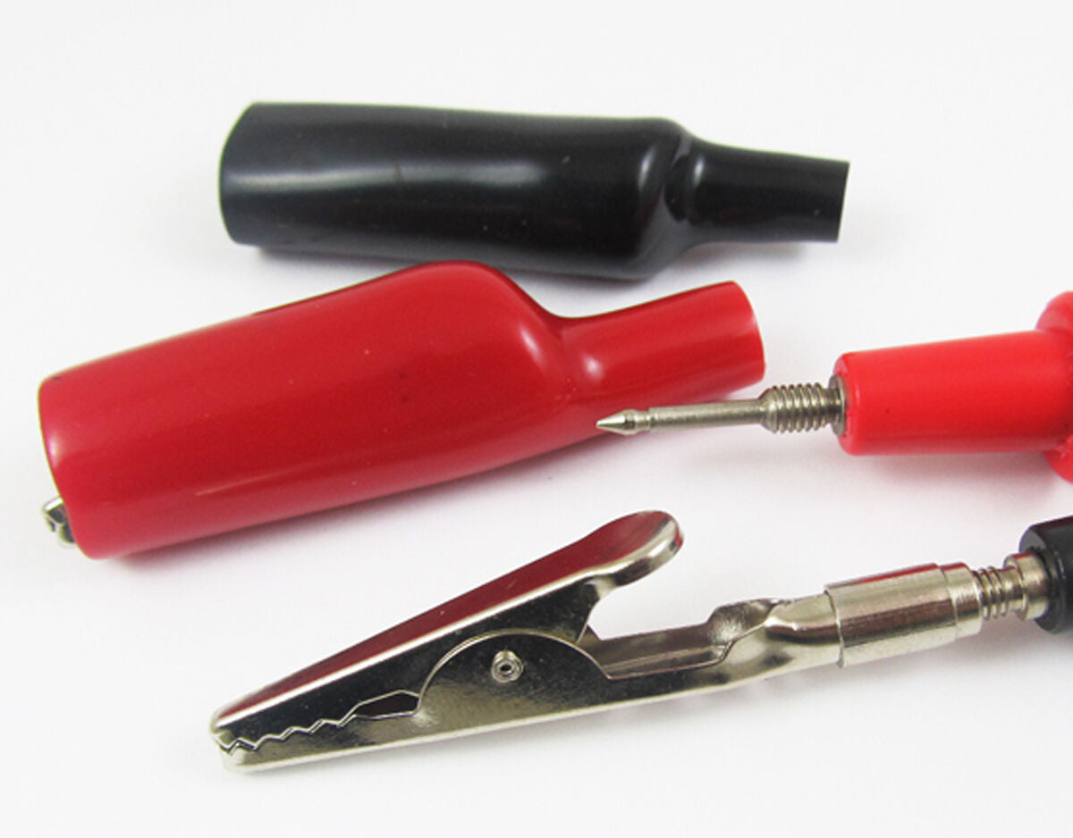 8 pcs Heavy Insulated Screw Alligator Clip Applying for Multimeter DMMS 2 Colors