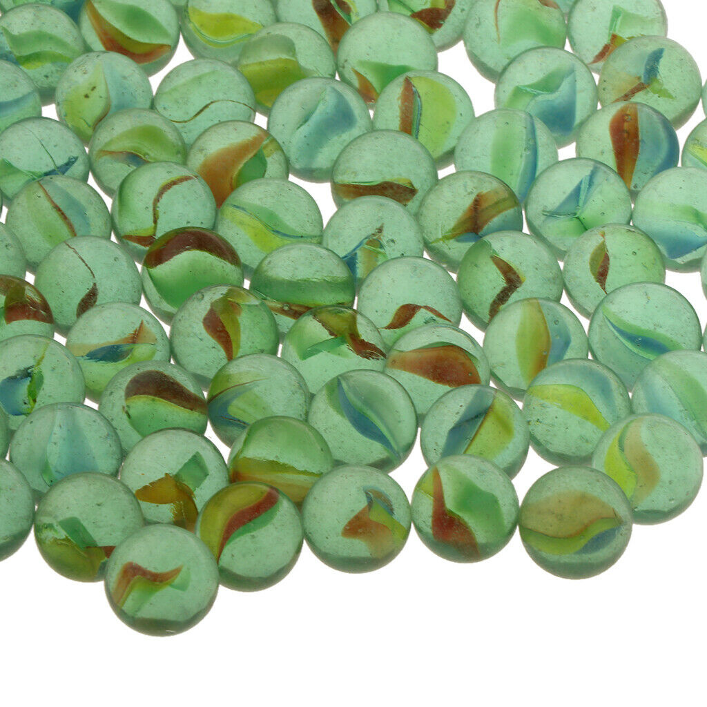 16mm Cats Eye Glass Marbles, Fun Marble Toys, Entertainment Games - Pack of 100