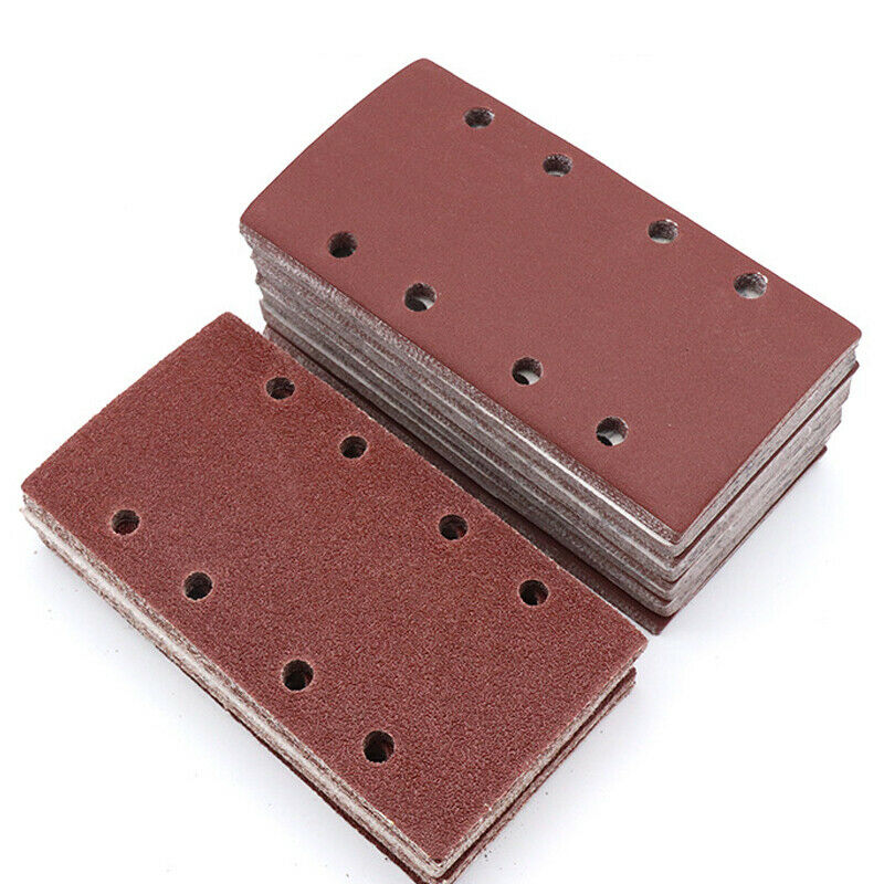 80PCS Square 60 80 120 180-600 Grit Polish Sandpaper Sanding Wood Pads Disc Kit
