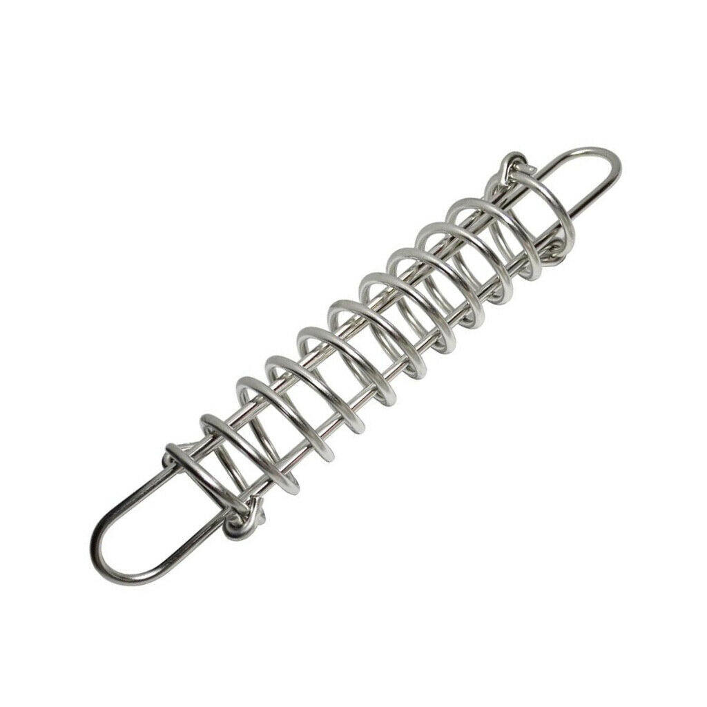 2x Yacht Stainless Steel Shock Absorbing Dock Line Mooring Springs 4.45