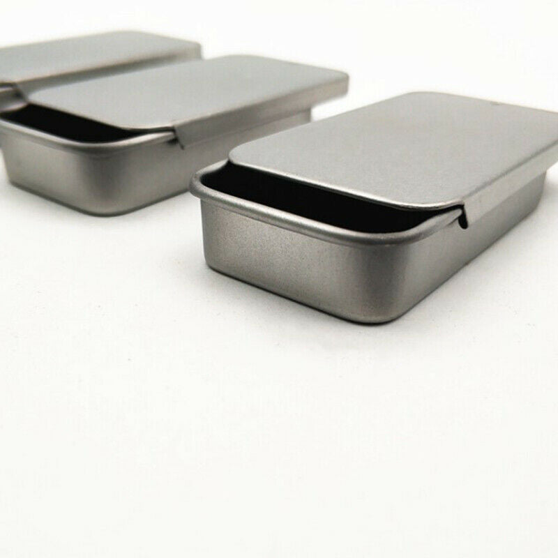 3pcs Iron Box Slide Cover Storage Box Jewelry Pill Cases Tin Boxes Contai.l8