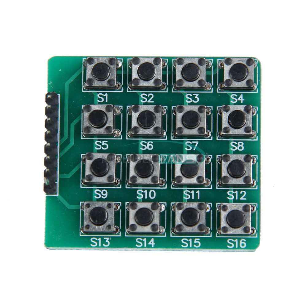2PCS 4x4 Matrix 16 Keypad Keyboard 16 Botton Module MCU Green Board for Arduino