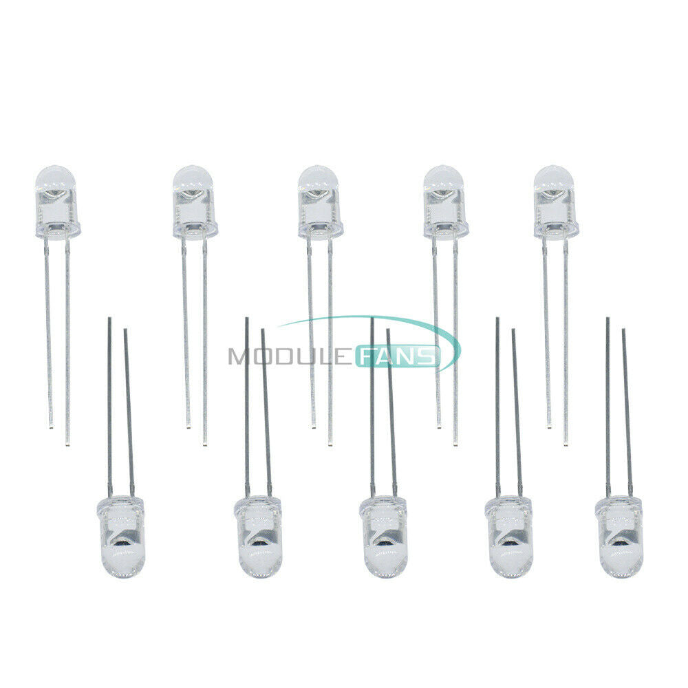 50PCS IR infrared 5mm 850nm Launch emission tube Lamp Emitting diode LED Clear