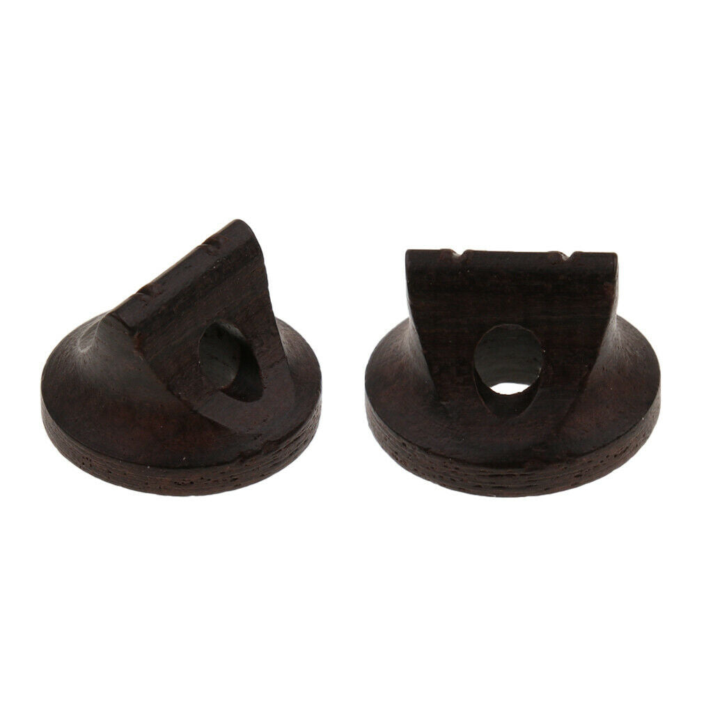 2x Ebony Erhu Bridge for String Instrument Parts