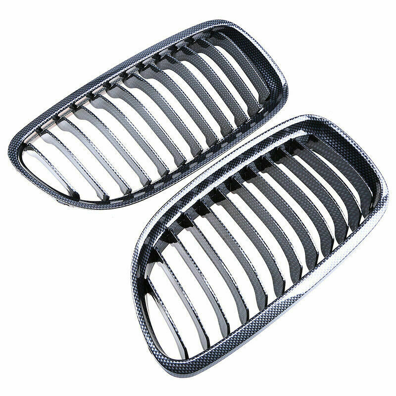 For BMW 3-Series E90 E91 328i 335i 2008-2011 Carbon Fiber Front Kidney Grille