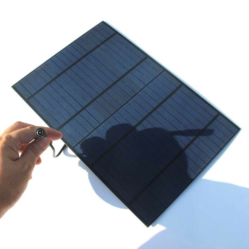 18V 10W Portable Solar Panel Kit for RV Car Motorcycle Battery Charger