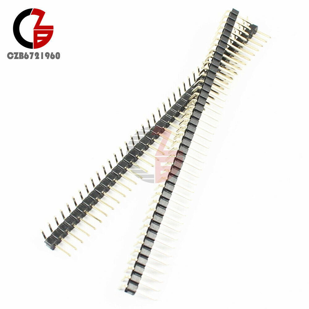 10PCS 40Pin Right Angle Single Row Pin Header PCB 2.54mm For Arduino