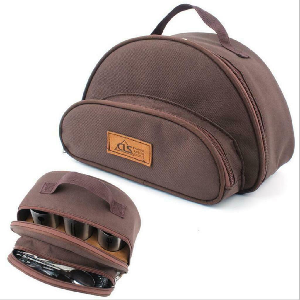 Travel Makeup Cosmetic Bag Outdoor Picnic Multi-Function Food Carry Pouch