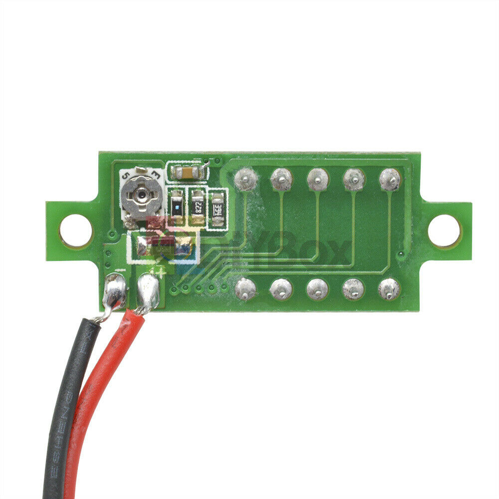 Digital 2 Wire 0.28″ Yellow LED Display Voltmeter DC Voltage Current Meter Panel