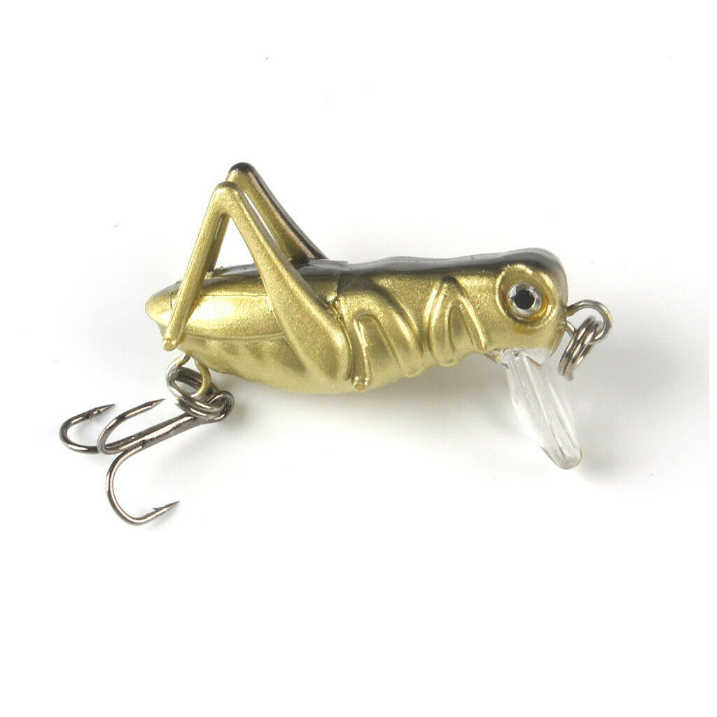 5Pcs Insect Grasshopper Shape Fishing Lure VIB Hard Crank Baits and Minnow