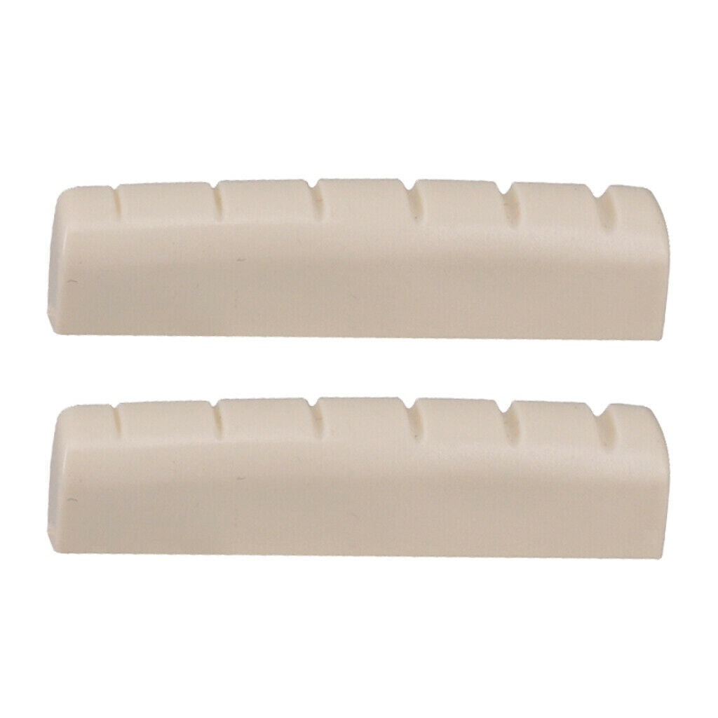 4pcs Right Handed Acoustic Guitar Nut Slotted for Folk Guitar 44x6x9.8-9mm