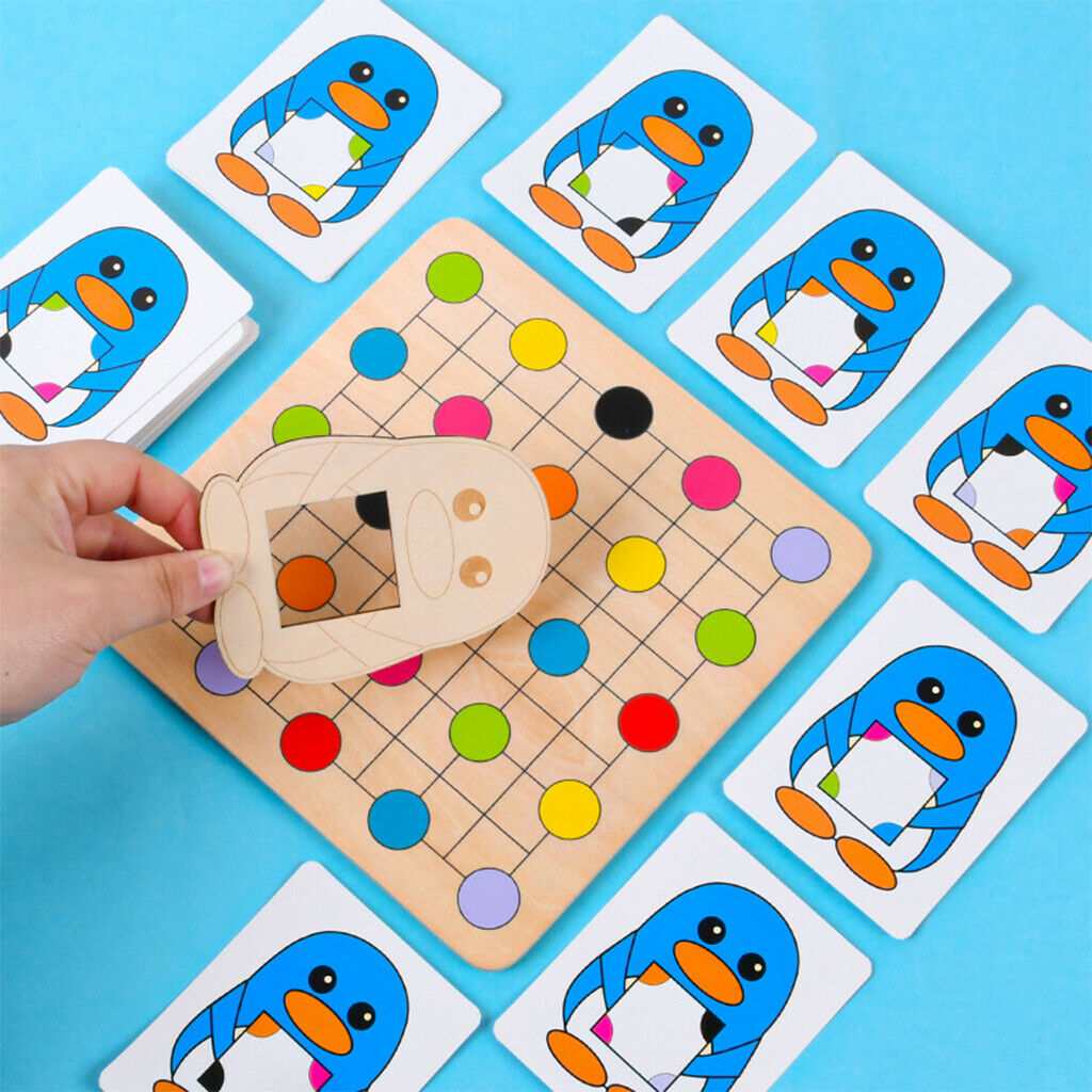 Wooden Color Find Game Training Concentration Preschool Developmental Toys