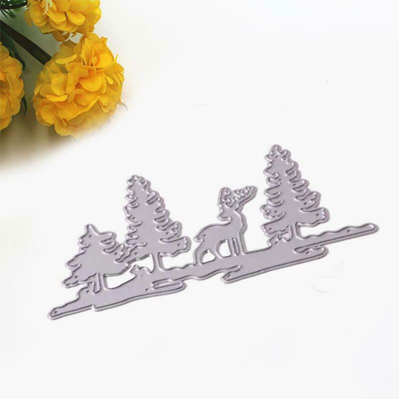 Christmas Tree Deer Metal Cutting Dies Stencil DIY Scrapbook Album Paper Card