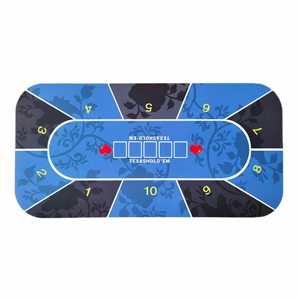 Poker Table Layout Blackjack Tabletop Mat Roll-up Rectangle Accessories