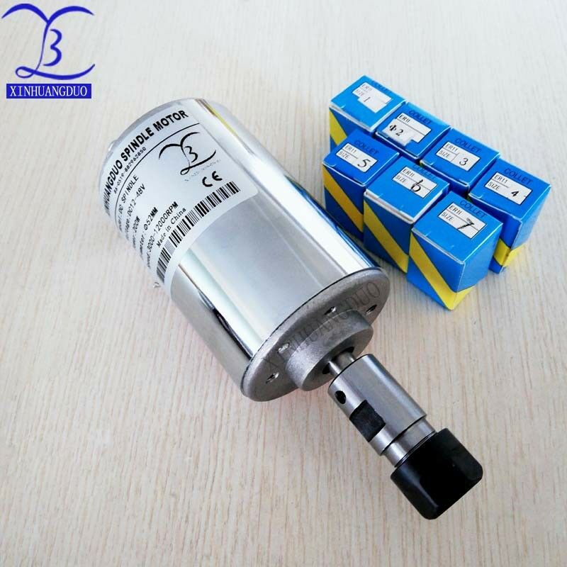 200w air cold cnc engraving machine spindle DC12v-48v motor+ER11 chuck (1mm-7mm)