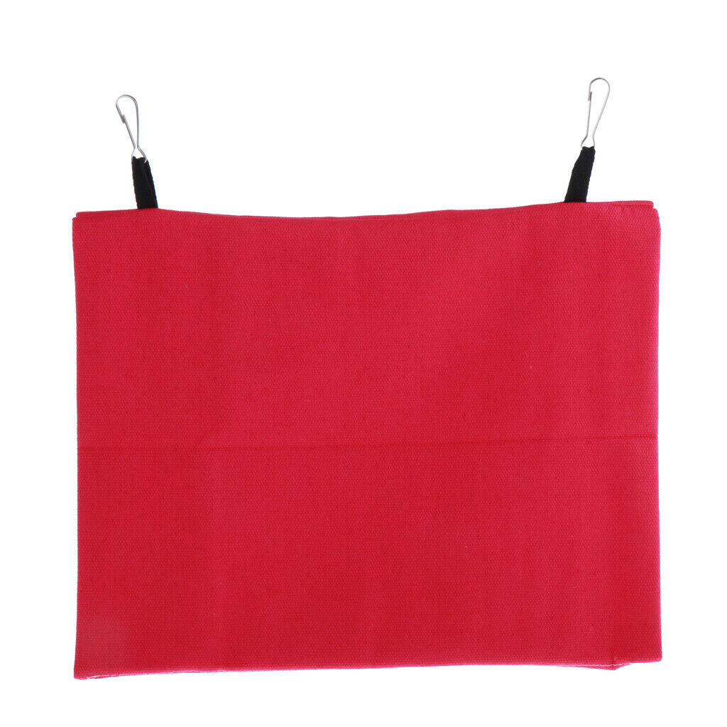 Bird Parrot Hammock Birds Cage Hanging Bed for Birds Small Animals Rose Red