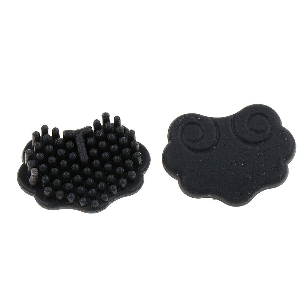 2 Pieces Chinese Erhu Noise Reducer Pad Sound Filter Filencer Pads Black