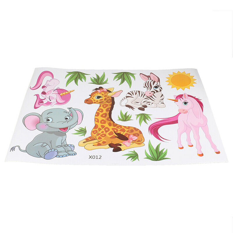 Animals Wall Stickers Kids Baby Rooms Elephant Giraffe Horse Wall Dec.l8