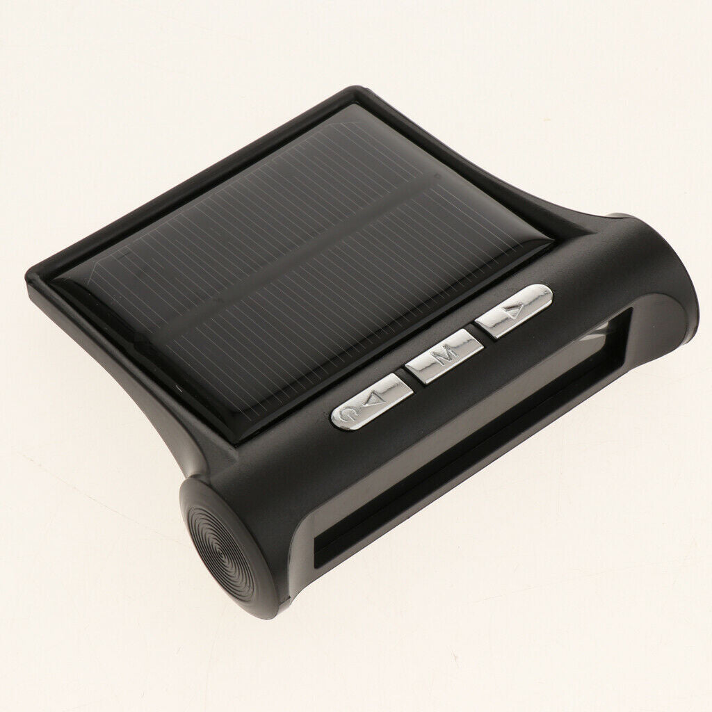 Solar Power Car Auto TPMS Tire Pressure LCD Monitor System Wireless + 4 Sensors