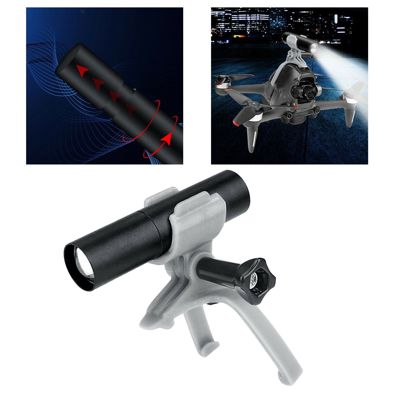 Recharging Drone Night Light Searchlight Position Light for DJI FPV Upgrade