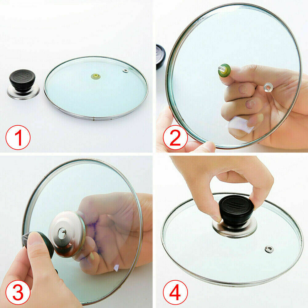 Universal Replacement Kitchen Cookware Pot Pan Lid Cover Grip Knob Handle Kits