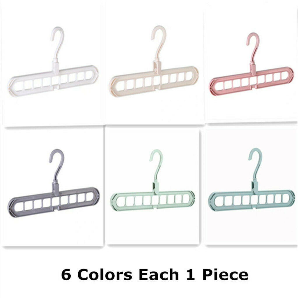 Set of 12 Multiport 9 Slots Space Saving  Coat Rack