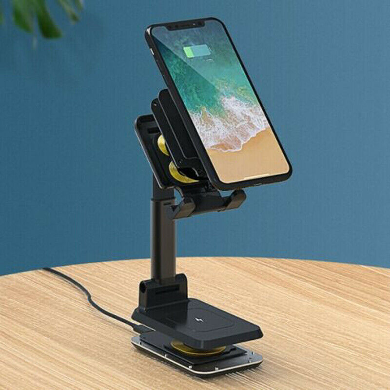 Wireless Charger 2-In-One Bracket Telescopic Folding Mobile Phone Tablet Holder