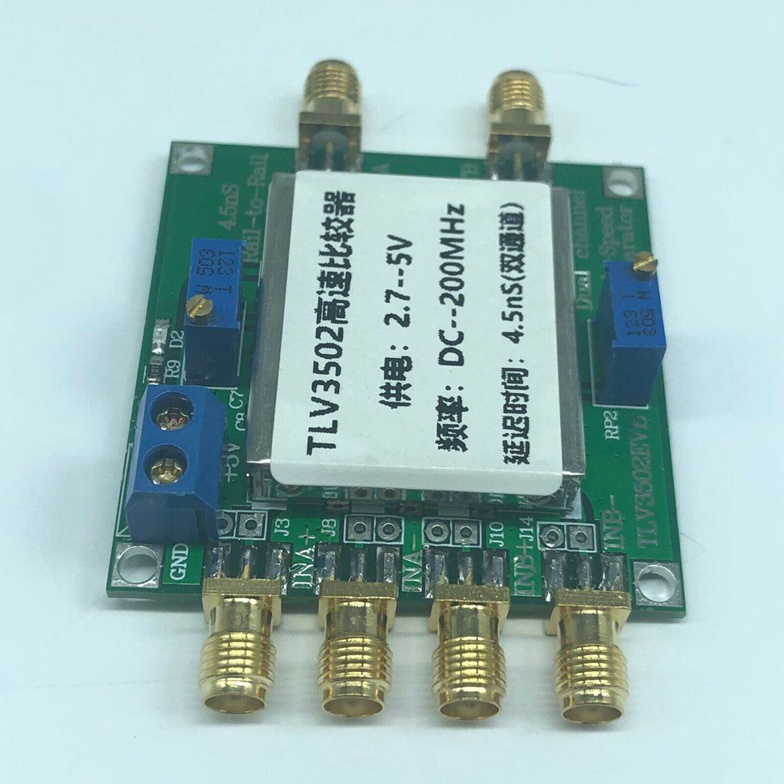 TLV3502 Dual Channel Comparator 4.5ns Rail to Rail 2.7-5VDC DC - 200MHz