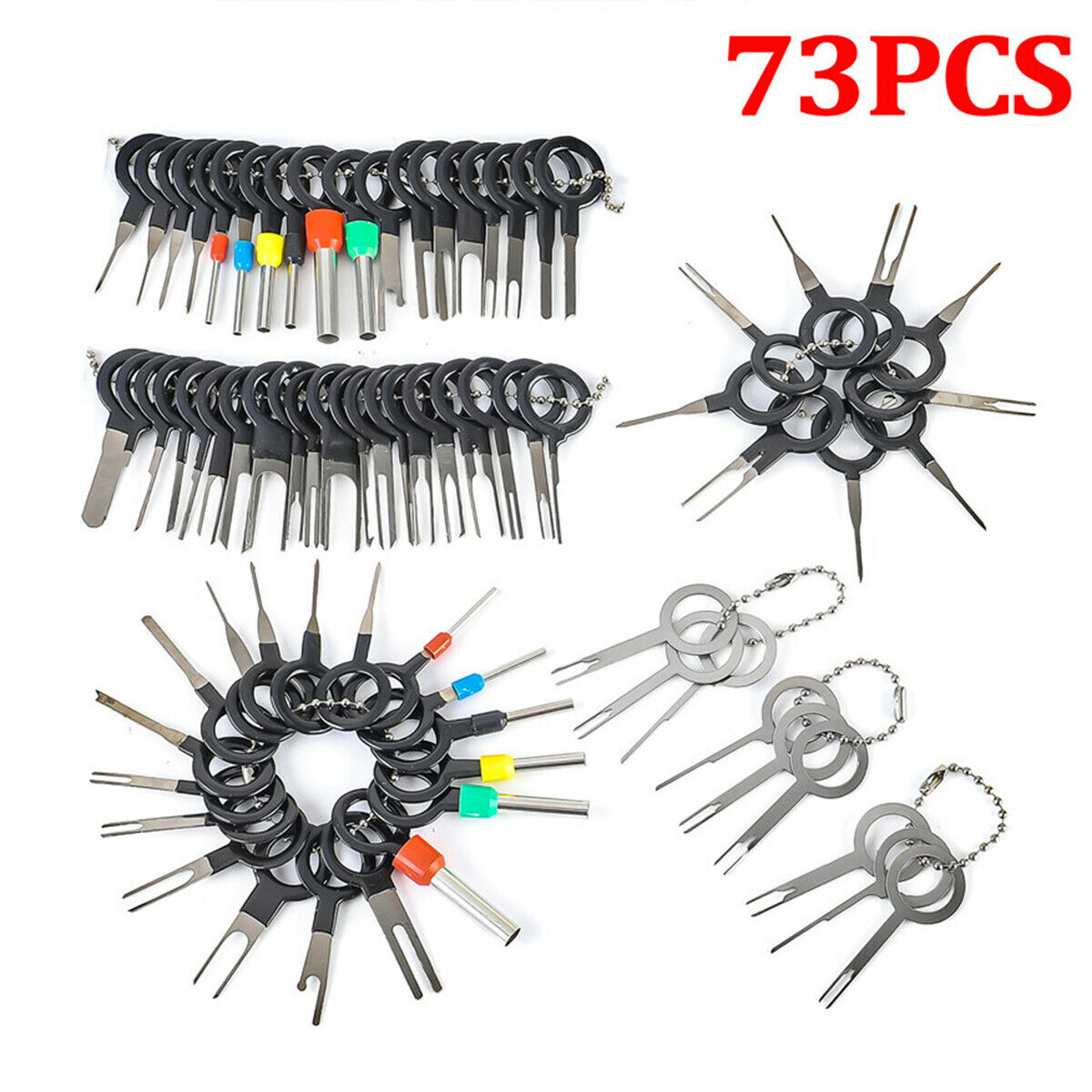 Stainless Steel&Plastic Wire Terminal Removal Tools Universal Tool For Most Cars