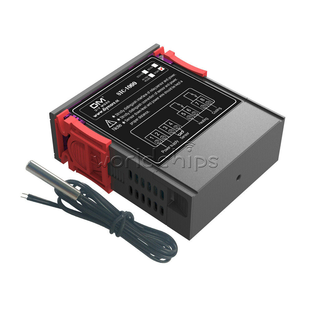 DC 24V Digital STC-1000 Thermostat Temperature Control Controller NTC Sensor