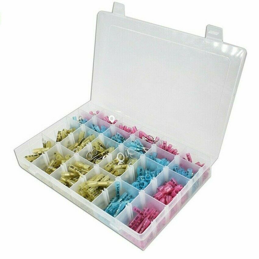 480PCS HEAT SHRINK WIRE CONNECTOR ASSORTMENT AUTOMOTIVE MARINE KIT NEW 480PCS S
