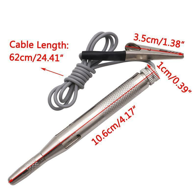 6V 12V 24V Auto Car Motorcycle Circuit Tester Gauge Test Voltmeter Light Hot