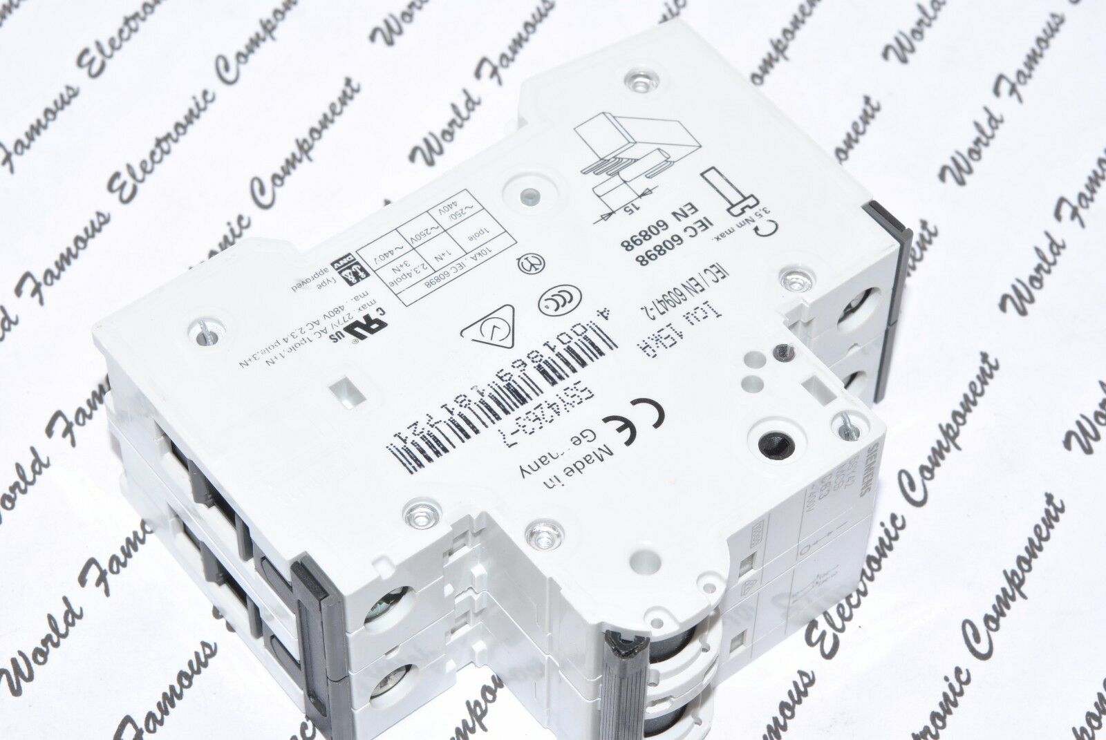 1pcs - SIEMENS 5SY4263-7 5SY42-MCB-C63 63A 2P Circuit Breaker