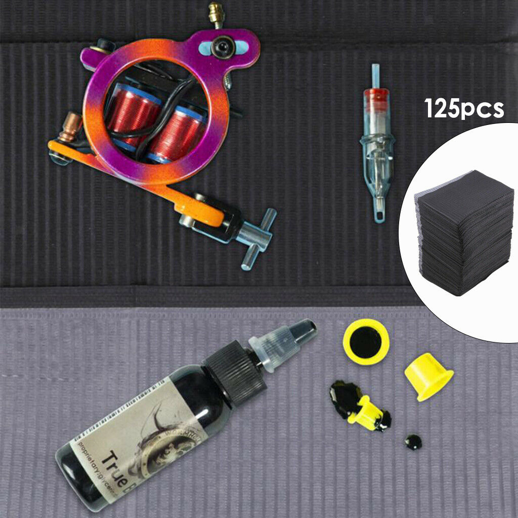 250pcs Disposable Tattoo Table Covers Dental Napkins Accessories Black