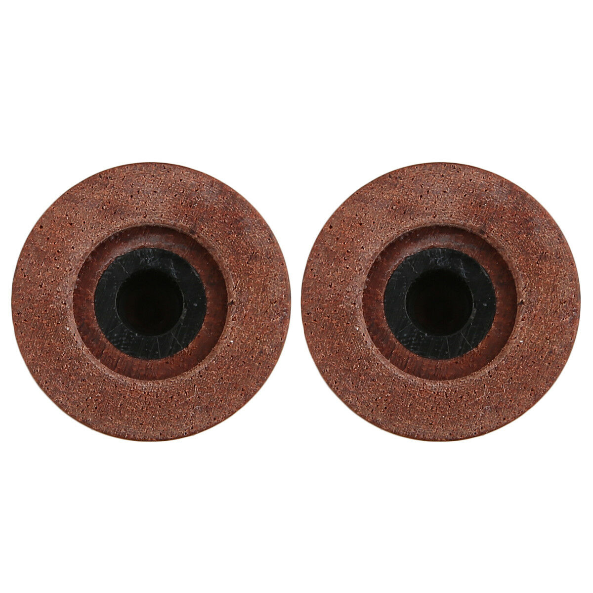 2x Bubinga Wood Guitar Bass Top Hat Knobs Wood Knobs Push On Fit