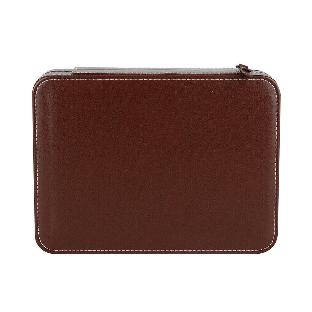 8 Grids Watch Leather Travel Zippered Storage Organiser Case Padded Bag Gifts AU