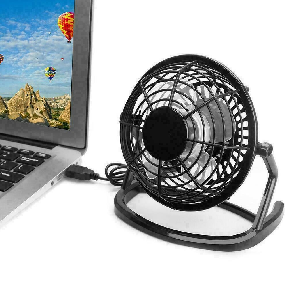 Mini USB Desk Fan Small Quiet Personal Cooler USB Powered uk Fan NEW