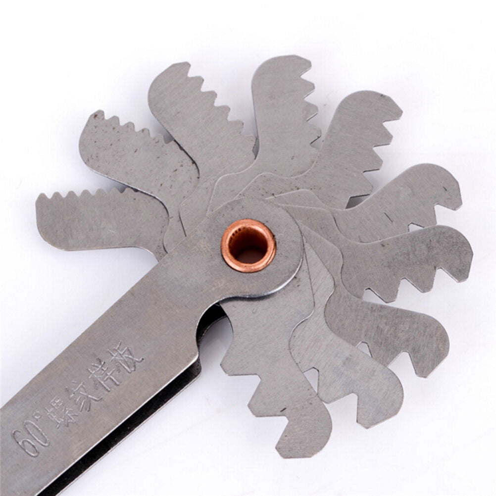Best 60 Degree Thread Blades Screw Pitch Gage Gauge Dual Head Measure Too.l8