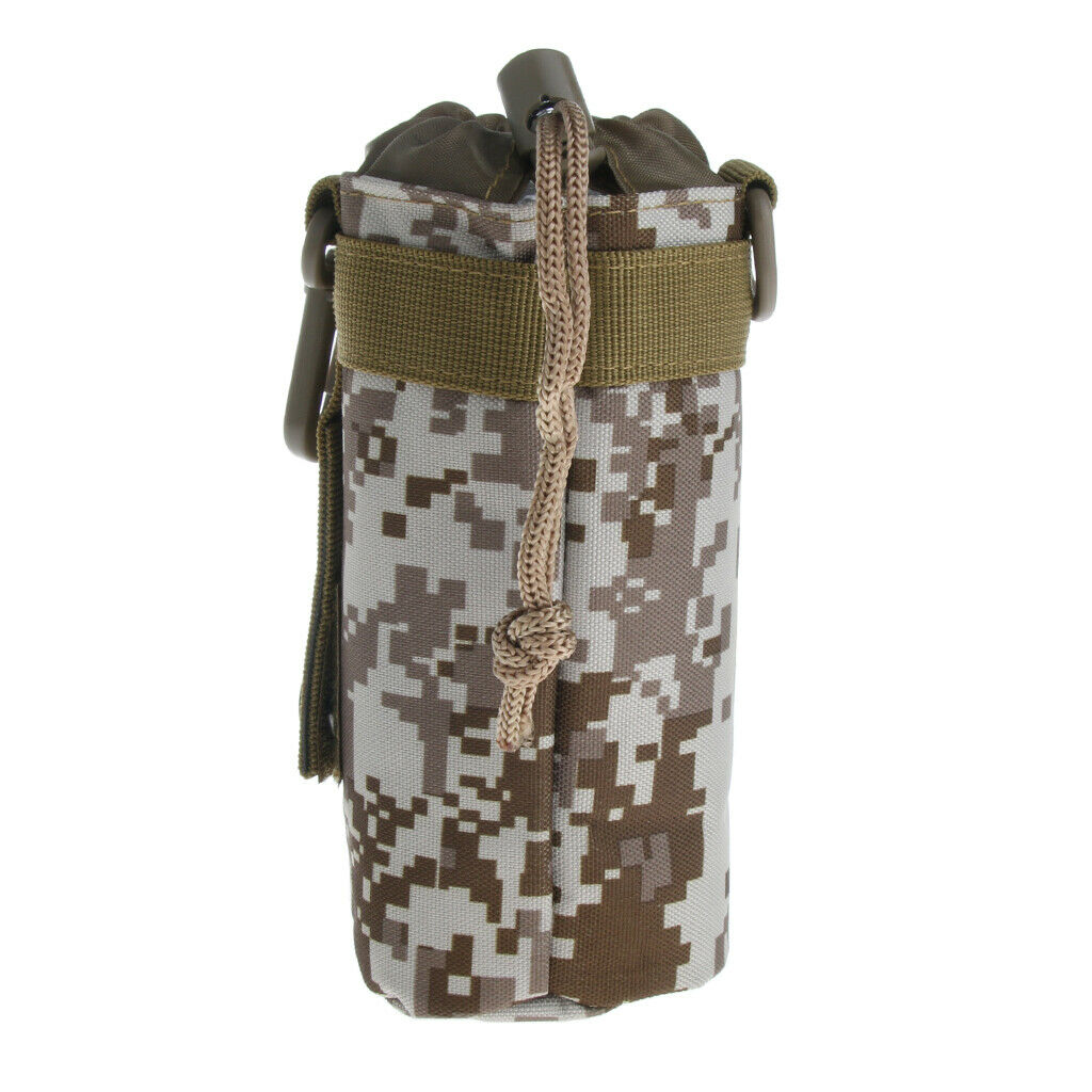 Outdoor Sports Water Bottle Bag Camping Hiking Kettle Bag desert digital