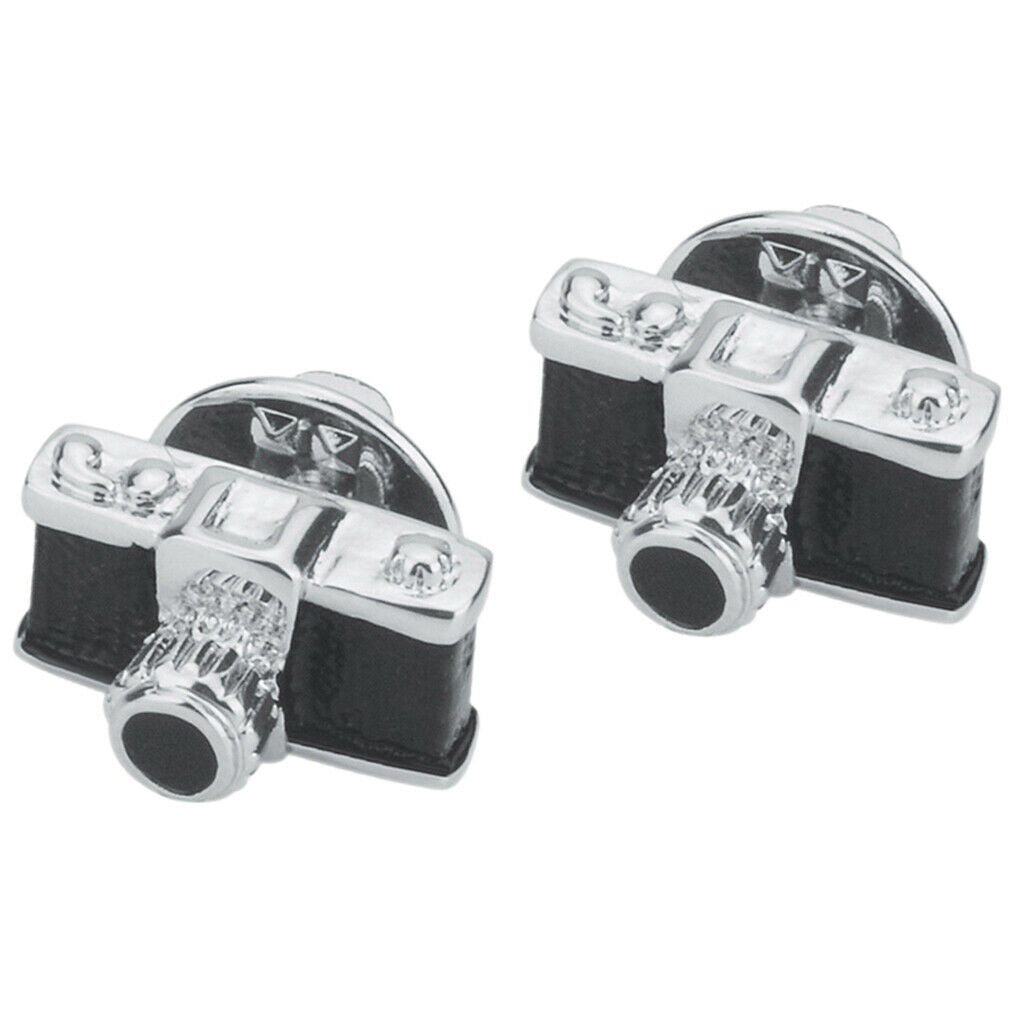 2pcs Retro Style Camera Brooch Jewelry Men Women Suit Corsage Pin Collar Pin