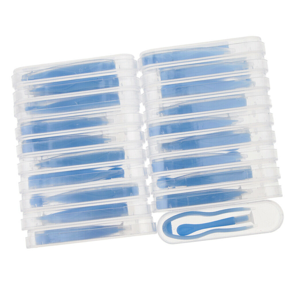 20 Boxes Contact Lens Applicator Inserter Tweezers  Remover Tool Kit Blue